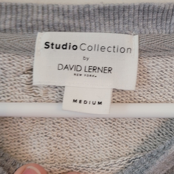 David Lerner Studio Collection Distressed Deconstructed Sweatshirt Medium - Picture 2 of 3